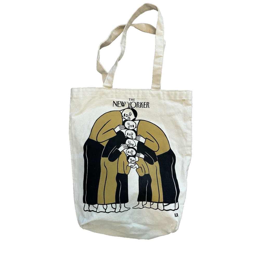 The New Yorker Magazine Canvas Tote Bag Matryoshka RLR Limited Edition 2021 Used